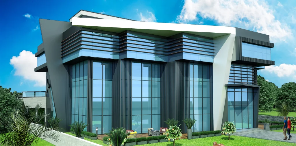 Kağıthane ofis projesinde cephe ve kurumsal yapı tasarımı